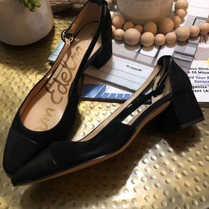 Sam Edelman LEAH black strap pumps - Size 8